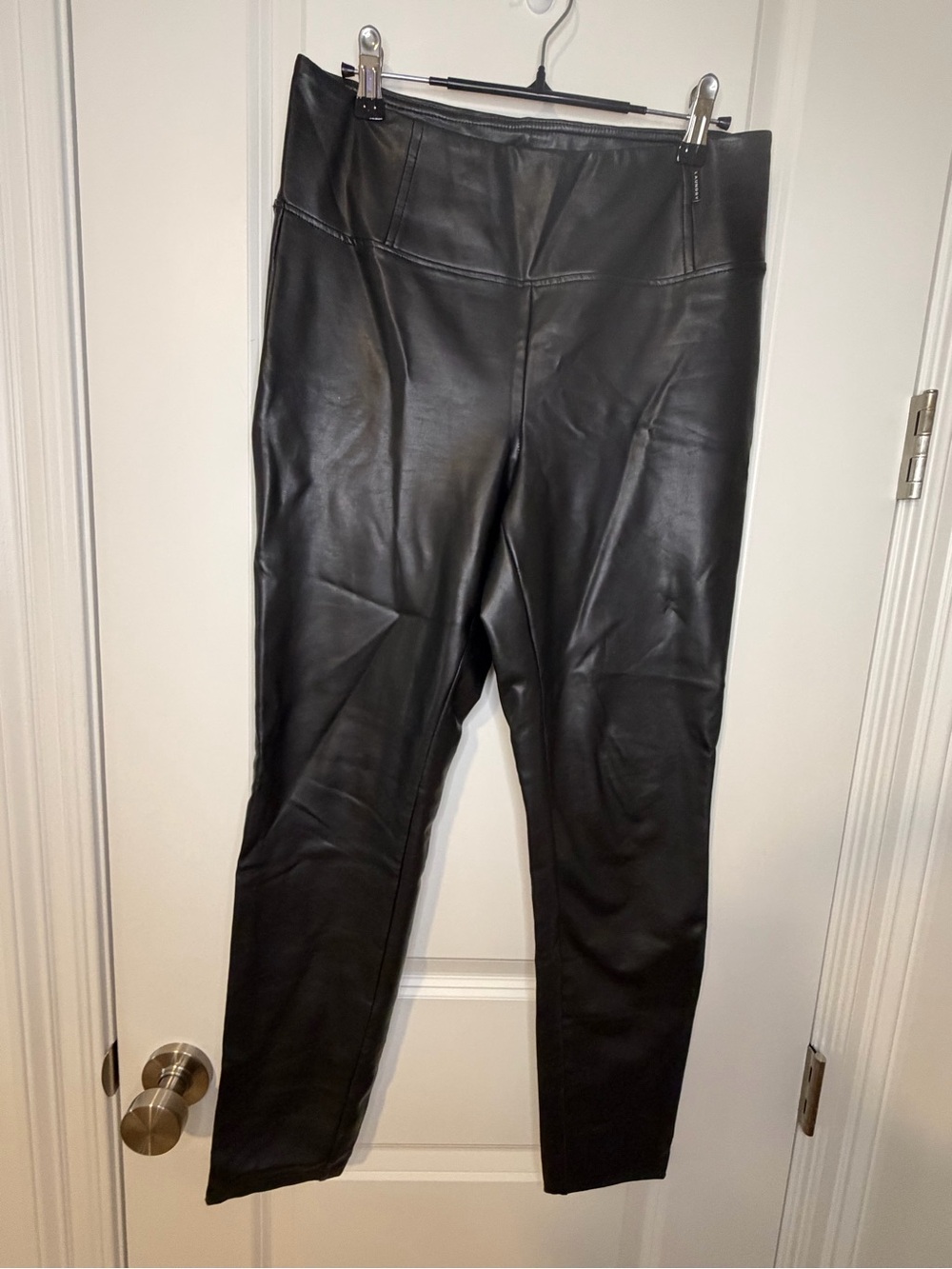 Laundry By Shelli Segal Black Faux Leather Skinny Pants